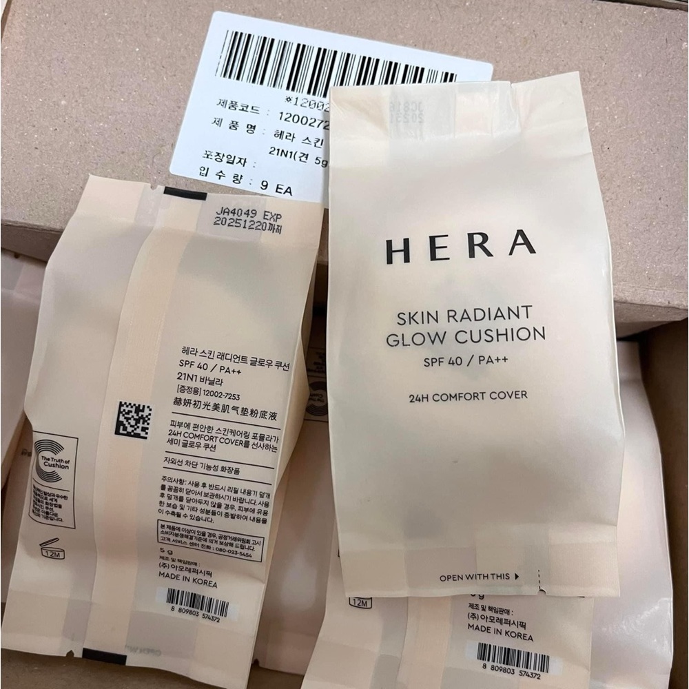 HERA MINI Skin Radiant Glow Cushion SPF40 PA++ NEW Without Boxes K-Beauty